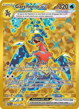 Garchomp ex - 260/182 - SV04 Paradox Rift - Holofoil - Near Mint (NM)