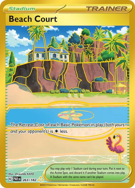 Beach Court - 263/182 - SV04 Paradox Rift - Holofoil - Near Mint (NM)