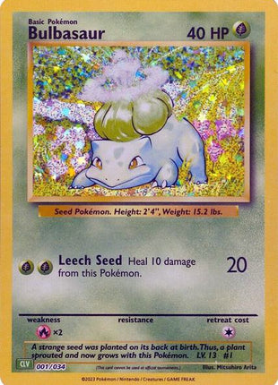 Bulbasaur - Trading Card Game Classic - Holofoil - Near Mint (NM)