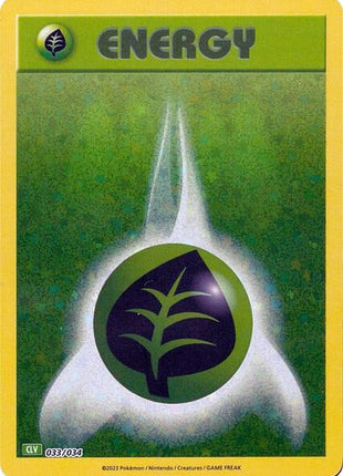 Basic Grass Energy - Trading Card Game Classic - Holofoil - Near Mint (NM)