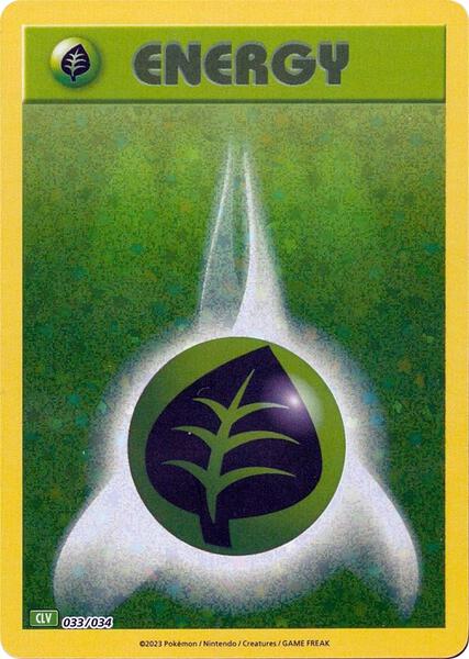 Basic Grass Energy - Trading Card Game Classic - Holofoil - Near Mint (NM)
