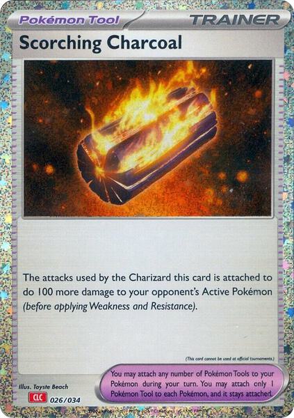 Scorching Charcoal - Trading Card Game Classic - Holofoil - Near Mint (NM)