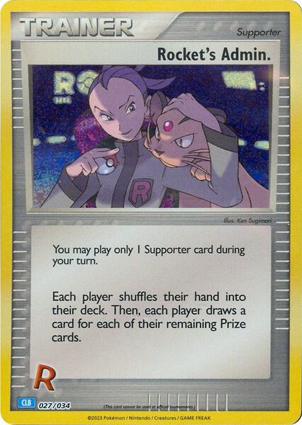 Rocket's Admin. (CLB) - Trading Card Game Classic - Holofoil - Near Mint (NM)