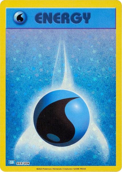 Basic Water Energy - Trading Card Game Classic - Holofoil - Near Mint (NM)