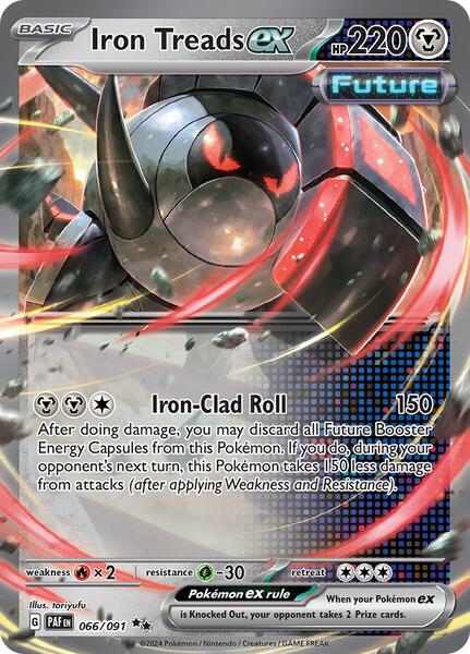 Iron Treads ex - SV Paldean Fates - Holofoil - Near Mint (NM)