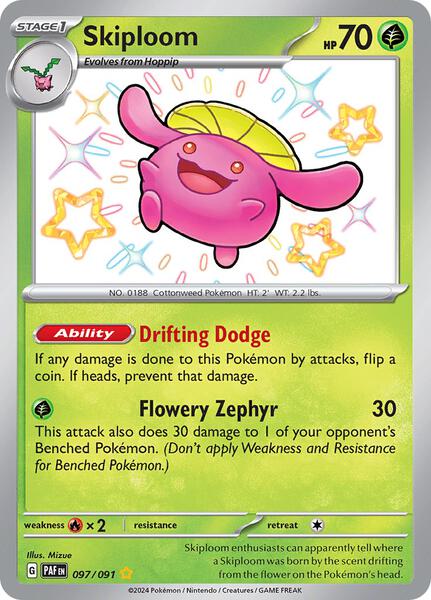 Skiploom - SV Paldean Fates - Holofoil - Near Mint (NM)