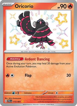 Oricorio - SV Paldean Fates - Holofoil - Near Mint (NM)