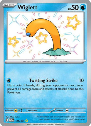 Wiglett - 121/091 - SV Paldean Fates - Holofoil - Near Mint (NM)