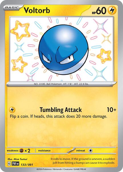 Voltorb - SV Paldean Fates - Holofoil - Near Mint (NM)