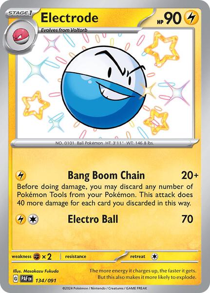 Electrode - SV Paldean Fates - Holofoil - Near Mint (NM)