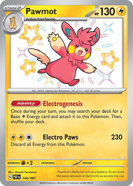 Pawmot - SV Paldean Fates - Holofoil - Near Mint (NM)