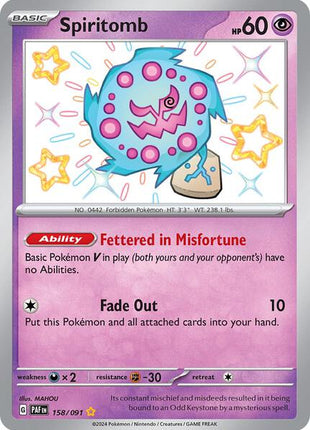 Spiritomb - SV Paldean Fates - Holofoil - Near Mint (NM)