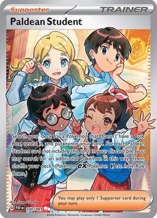 Paldean Student - 230/091 - SV Paldean Fates - Holofoil - Near Mint (NM)