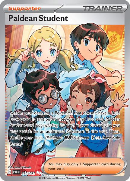 Paldean Student - 230/091 - SV Paldean Fates - Holofoil - Near Mint (NM)