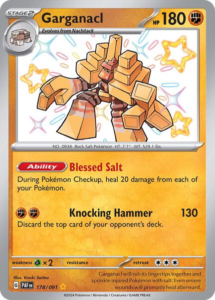 Garganacl - SV Paldean Fates - Holofoil - Near Mint (NM)