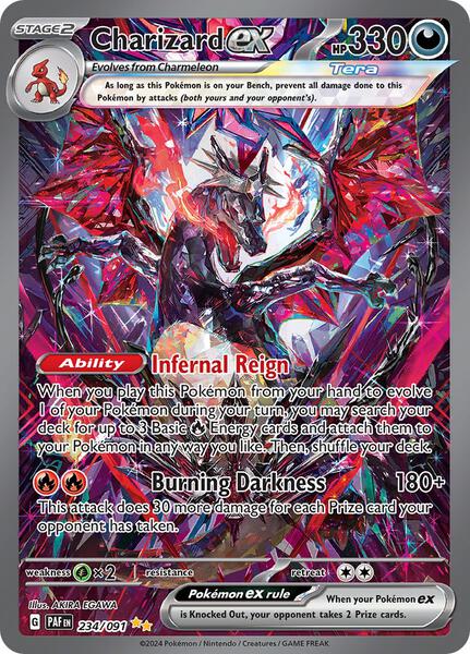 Charizard ex - 234/091 - SV Paldean Fates - Holofoil - Near Mint (NM)