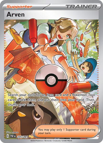 Arven - SV Paldean Fates - Holofoil - Near Mint (NM)