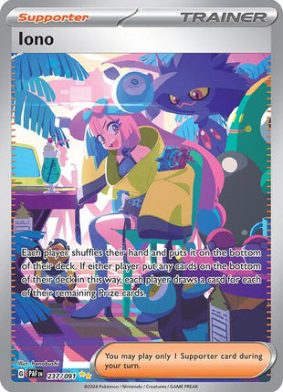 Iono - 237/091 - SV Paldean Fates - Holofoil - Near Mint (NM)