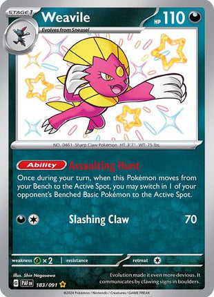 Weavile - SV Paldean Fates - Holofoil - Near Mint (NM)
