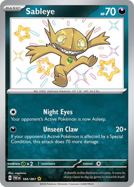 Sableye - SV Paldean Fates - Holofoil - Near Mint (NM)