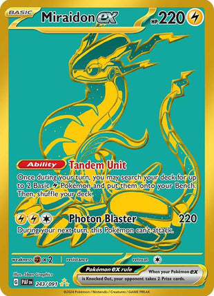 Miraidon ex - SV Paldean Fates - Holofoil - Near Mint (NM)