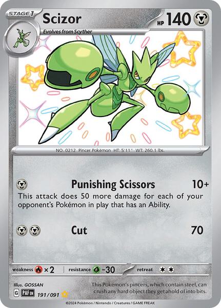 Scizor - SV Paldean Fates - Holofoil - Near Mint (NM)