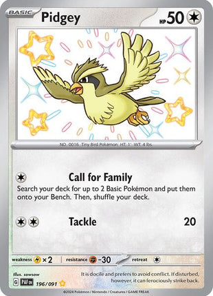 Pidgey - SV Paldean Fates - Holofoil - Near Mint (NM)