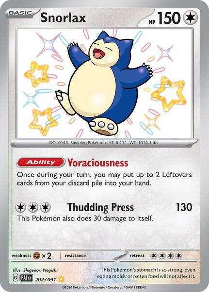 Snorlax - SV Paldean Fates - Holofoil - Near Mint (NM)