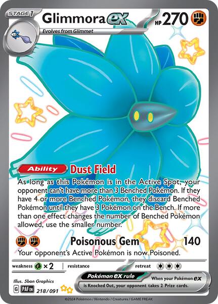 Glimmora ex - SV Paldean Fates - Holofoil - Near Mint (NM)
