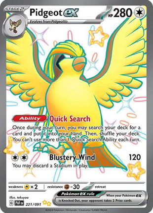Pidgeot ex - SV Paldean Fates - Holofoil - Near Mint (NM)