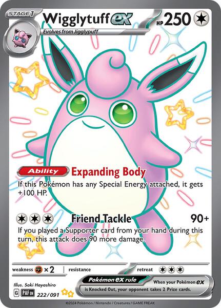 Wigglytuff ex - SV Paldean Fates - Holofoil - Near Mint (NM)