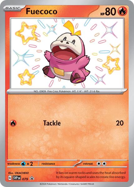 Fuecoco - 079 - SV Scarlet and Violet Promo Cards - Holofoil - Near Mint (NM)