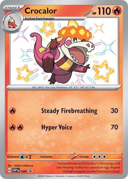 Crocalor - 080 - SV Scarlet and Violet Promo Cards - Holofoil - Near Mint (NM)