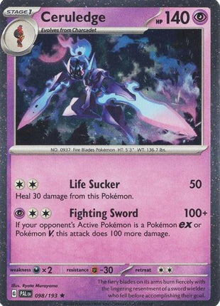Ceruledge - 098/193 (Cosmos Holo) - Miscellaneous Cards and Products - Holofoil - Near Mint (NM)