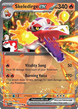 Skeledirge ex - 037/193 - Prize Pack Series Cards - Holofoil - Near Mint (NM)