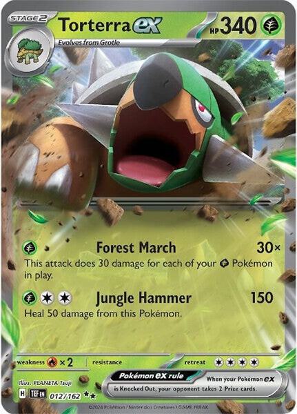 Torterra ex - 012/162 - SV05 Temporal Forces - Holofoil - Near Mint (NM)