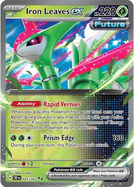 Iron Leaves ex - 025/162 - SV05 Temporal Forces - Holofoil - Near Mint (NM)