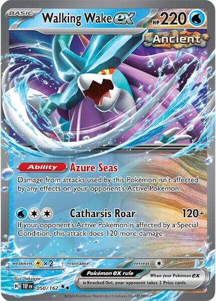 Walking Wake ex - 050/162 - SV05 Temporal Forces - Holofoil - Near Mint (NM)