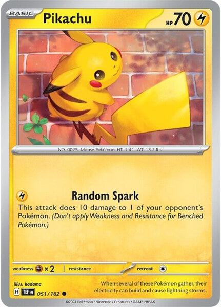 Pikachu - SV05 Temporal Forces - Reverse Holofoil - Near Mint (NM)