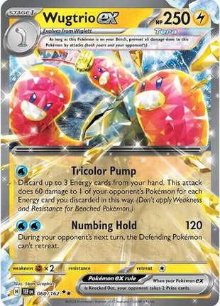 Wugtrio ex - 060/162 - SV05 Temporal Forces - Holofoil - Near Mint (NM)