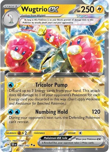 Wugtrio ex - 060/162 - SV05 Temporal Forces - Holofoil - Near Mint (NM)