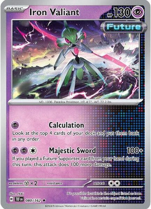 Iron Valiant - 080/162 - SV05 Temporal Forces - Holofoil - Near Mint (NM)