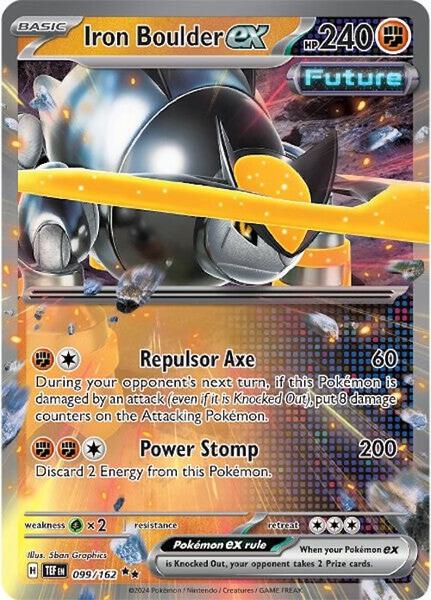 Iron Boulder ex - 099/162 - SV05 Temporal Forces - Holofoil - Near Mint (NM)