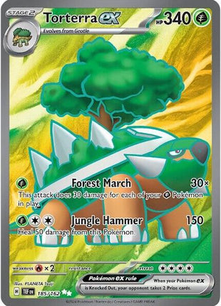 Torterra ex - 185/162 - SV05 Temporal Forces - Holofoil - Near Mint (NM)