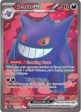 Gengar ex - 193/162 - SV05 Temporal Forces - Holofoil - Near Mint (NM)