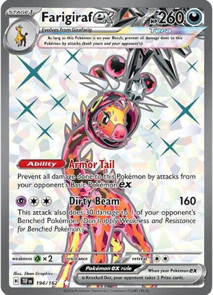 Farigiraf ex - 194/162 - SV05 Temporal Forces - Holofoil - Near Mint (NM)