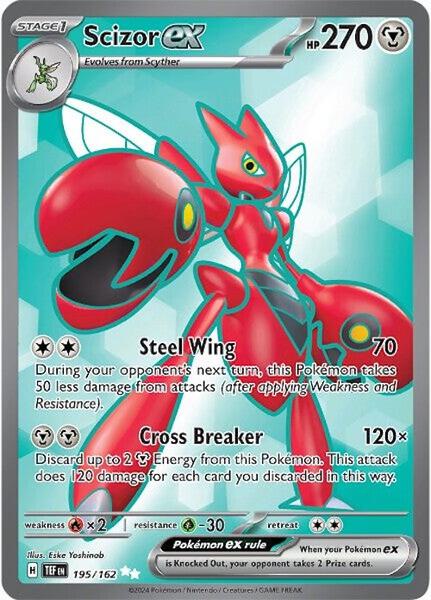 Scizor ex - 195/162 - SV05 Temporal Forces - Holofoil - Near Mint (NM)