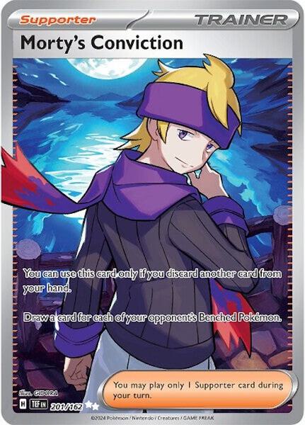 Morty's Conviction - 201/162 - SV05 Temporal Forces - Holofoil - Near Mint (NM)