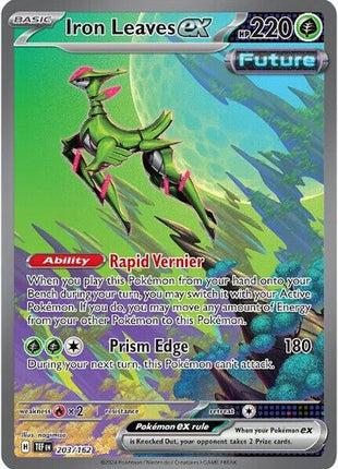 Iron Leaves ex - 203/162 - SV05 Temporal Forces - Holofoil - Near Mint (NM)