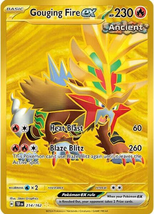 Gouging Fire ex - 214/162 - SV05 Temporal Forces - Holofoil - Near Mint (NM)